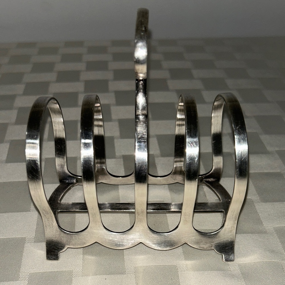 Antique Silver Toast Holder